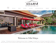 Tablet Screenshot of nilayavillaseminyak.com
